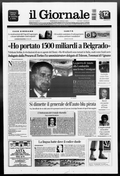 Il giornale : quotidiano del mattino